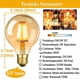 thumbnail image 2 of Vintage Edison Bulb, Vintage LED Bulb E27 G80 6W Warm White Antique LED Filament, Ideal for Nostalgic and Retro Home Cafe Bar Lighting, Pack of 3, 2 of 4