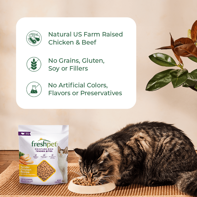 Freshpet Fresh Cat Food, Tender Chicken Recipe, Tender Bites