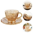 thumbnail image 3 of RENACLIPY Afternoon Tea Cup Set Light Brown Glass 1 Set, 3 of 5