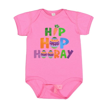 

Inktastic Easter Hip Hop Hooray with Eggs and Carrot Gift Baby Boy or Baby Girl Bodysuit