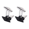 thumbnail image 4 of Miangastore Cuff Links Set Black Copper 2Set 0.8x0.8x1In, 4 of 8