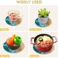 thumbnail image 5 of SKYSONIC Seascape Beach Pot Holders Trivets, 2 Pcs Heat Resistant Trivets,Summer Blue Cotton Thread Weave Mats for Hot Pads Pans Pot Bowl Teapot for Kitchen Decor, 5 of 7