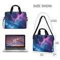 thumbnail image 3 of FORMRS 16" Laptop Bag Carrying Sleeve Case with Handle Travel Shoulder Briefcase, Galaxy Pattern, 3 of 8
