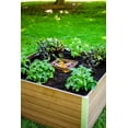 thumbnail image 3 of Vita Urbana 4'L x 4'W x 22"H Vinyl Keyhole Composting Garden, Espresso Brown, VT17501, 3 of 9