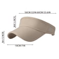 thumbnail image 4 of Unisex Lightweight Stretch Sun Visor Hat Portable Breathable Outdoor Cap for Running Tennis Golf Sports(Coffee,One Size), 4 of 6