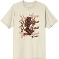 thumbnail image 3 of Yeehaw! Pin Up Cowgirl Adult Natural Crew Neck Short Sleeve Tee-XXL, 3 of 4