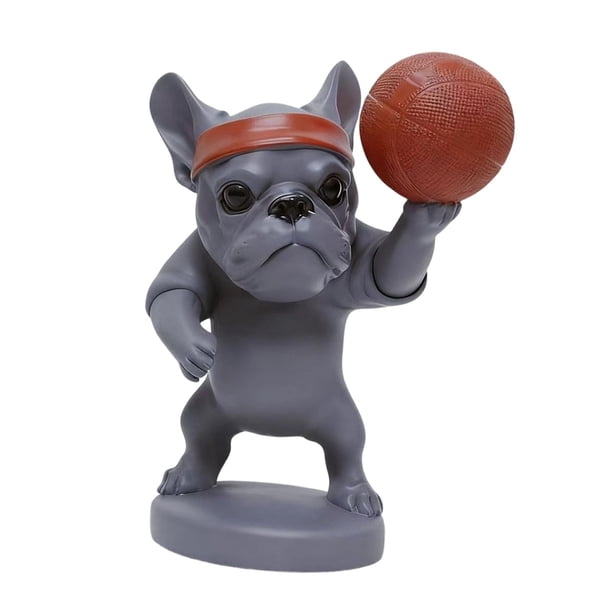 Figura de perro de resina en miniatura, figura decorativa para el hogar Estilo C