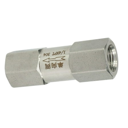 1/4" NPT Female Check Way Valve 304 Stainless Steel Water Gas Oil Non-return
