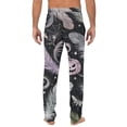 thumbnail image 5 of GrmtClth Men Halloween Print Pajama Pants Halloween Fall Tree Pumpkin Graphic Loungewear Trousers Drawstring Sleep Bottoms Pocket Casual Joggers Blue M, 5 of 5