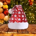 thumbnail image 3 of Biplut Skin-friendly Christmas Hat Easy Wear PET Glitter Design Soft Xmas Cap for Families (Green), 3 of 13