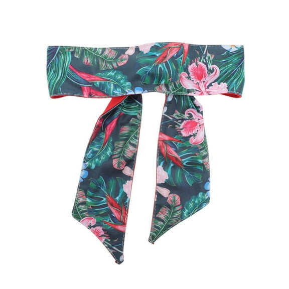 Unique Bargains 1 Pc Breathable Headband Print Headband for Sport Green Red