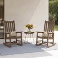 thumbnail image 1 of HDPE Outdoor Rocking Chair Set of 2, Weather & Fade Resistant Porch Rockers for Patio, Deck & Porch,Brown, 1 of 6
