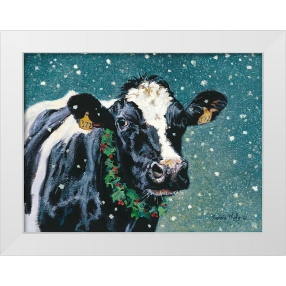 Mohr, Bonnie 18x15 White Modern Wood Framed Museum Art Print Titled - Face to Face Winter
