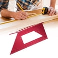 thumbnail image 4 of Straight Ruler, Mitre Gauge Multifunctional 3D Accurate  For Crafts For Woodworking For Engineers Red, 4 of 8
