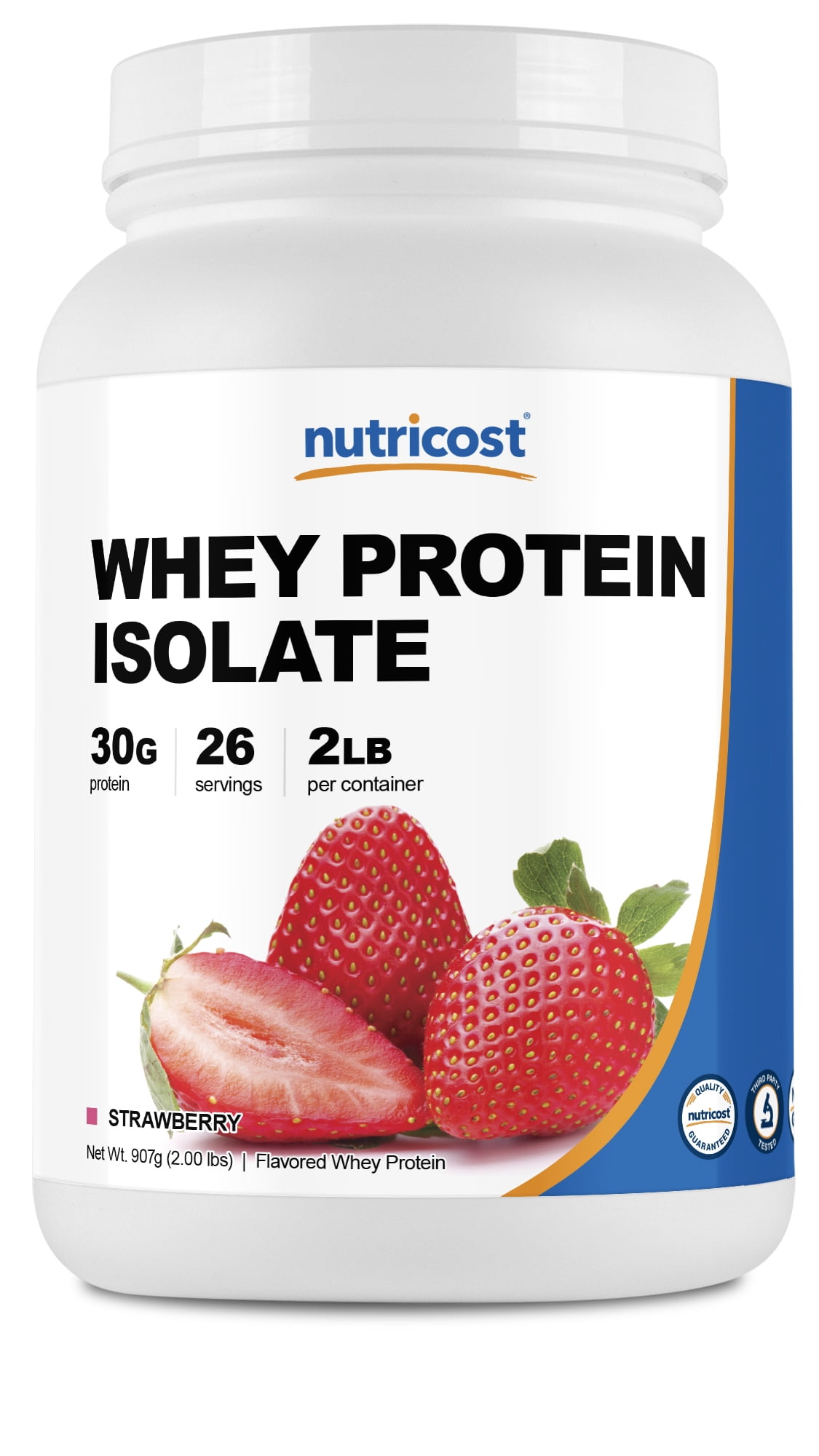 Nutricost Whey Protein Isolate (Strawberry) 2LBS