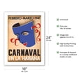 thumbnail image 2 of Cuba - Carnaval en la Habana (Carnival in Havana) - February March 1941 - Vintage Carnival Poster c.1941 - Fine Art Matte Paper Print (Unframed) 18x24in, 2 of 4