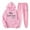 Pink, variant on Track Suits for Men 2 Piece Hoodies Long Sleeve Sweatshirt with Sweatpants Sets Fashion Letter Print Casual Jogging Suit for Men S-3Xl