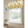thumbnail image 6 of Sunflower Farmhouse Bee Curtain Valances for Windows, Retro Window Valances, Window Treatment Rod Pocket Valance Curtains for Living Room/Kitchen/Bedroom/Bathroom, 54x18inch, 6 of 9