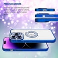 thumbnail image 2 of for iPhone 14 Glitter Case with Logo View for Women Girls Luxury Cute Diamond Case Bling Camera Protective Soft Clear Sparkle Rhinestone Shockproof Cover for iPhone 14, Purple, 2 of 13