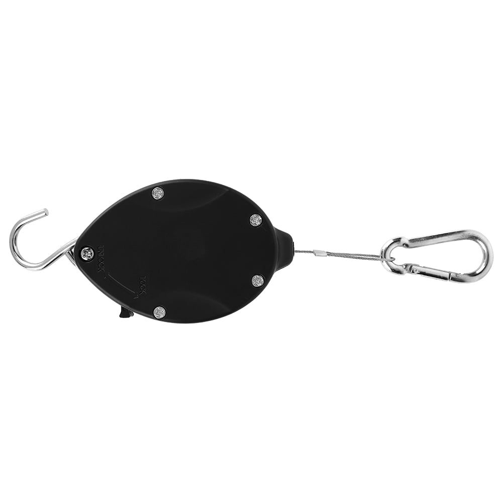 2 Ganchos Retráctiles Ajustables Para Macetas - Soporte De Trinquete, Peso Hasta 8kg, Ideal Para Jardín, Balcón Y Patio
