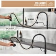 thumbnail image 2 of CASAINC Single Handle Kitchen Faucet with Pull Out Sprayer, Deck Mounted, Matte Black, 2 of 4
