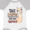 thumbnail image 4 of Inktastic This Llama Doesn't Want Your Drama Cute Llama Boys or Girls Baby Bodysuit, 4 of 5