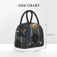 thumbnail image 4 of Vsdgher Insulated Lunch Bag Simple Bento Cooler Bag Lunch Tote Bag , Suitable for picnics, school, work (Forest Meditating Tiger Print ), 4 of 5