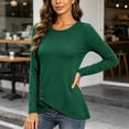 thumbnail image 3 of Kychelot Plus Size Tops for Women Long Sleeve Crew Neck Side Button Knitted Tops Fitted Trendy Tunic Tops, 3 of 8