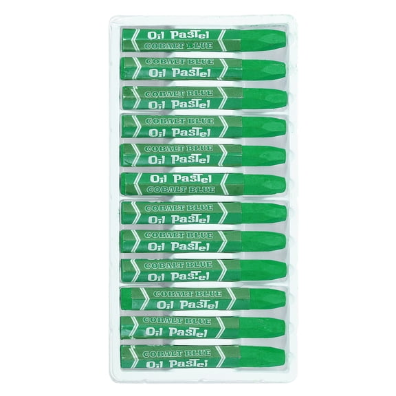 Uxcell Green Oil Pastels, 24Pcs Soft Oil Crayons Vibrant Creamy Pastels Stick Art Supplies for Painting Drawing