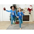 thumbnail image 4 of Tebbis Family Matching Christmas Pajamas for Kids Holiday Penguin Argyle Cotton PJ Sets Size 3T, 4 of 7