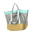 thumbnail image 5 of QccHieUs Large Mesh Beach Bag, Beach Tote, Lightweight Portable Shoulder Bag, Handbag for Yellow, 5 of 9