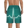 thumbnail image 3 of Disketp Men'S Swim Trunks Hawaiian Breathable Surf Beach Swimsuits Mesh Lining Beach Shorts With Pockets-Ecg Wave, 3 of 9