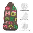 thumbnail image 5 of Fuzoiu Ho Ho Ho Merry Christmas Print Seat Covers Set, Car Seat Covers Front Seats, Car Seat Protector, Car Seat Cushion, Seat Covers Carseat Cover Universal Fit for Most Cars, 5 of 7