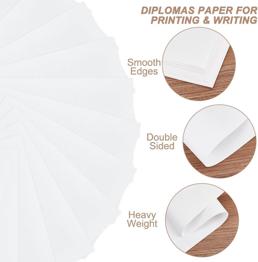 100 Sheets White Printer Paper 8.3x11.4 Inch Copy Paper for Printer Book Binding Paper Off White Printer Paper 32 lb/120 GSM for Printing Copy Crafts Letters Invitations White