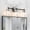 Black/Nickel, variant on Modern Industrial 2-Light Bathroom Light Fixture, Vanity Wall Sconce with E26 Base, Up/Down Installation for Bath Mirror (Black/Gold)