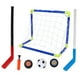 thumbnail image 4 of 2 en 1 equipo de portería de hockey sobre hielo para niños, deportes al aire libre, fútbol, con bomba de bolas, juguetes de entrenamiento para niños, 4 of 5