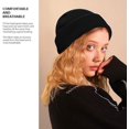 thumbnail image 3 of Gorro de Invierno para Hombre y Mujer, Gorro de Lana, Negro, Diseño clásico, Moderno, Suave, elástico, Transpirable JM sombrero, 3 of 5