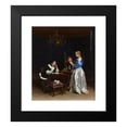 thumbnail image 2 of Gerard ter Borch 20x23 Black Modern Framed Museum Art Print Titled - The Letter, 2 of 5