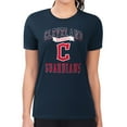thumbnail image 4 of Women's G-III 4Her by Carl Banks Navy Cleveland Guardians Super-Slim Fit Lightweight Team Logo Graphic T-Shirt, 4 of 5