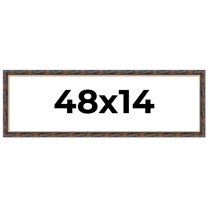48x14 Frame Gold Real Wood Picture Frame Width 1.5 inches | Interior Frame Depth 0.5 inches |
