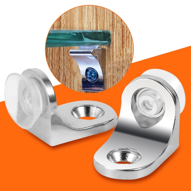 Glass Shelf Bracket,10pcs Zinc Alloy Round Shelf Brackets Glass Shelf Support Achieve More