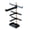 Black, variant on Space Saving Bike Equipment Display Rack For Storing Helmets Sunglasses And Gadgets