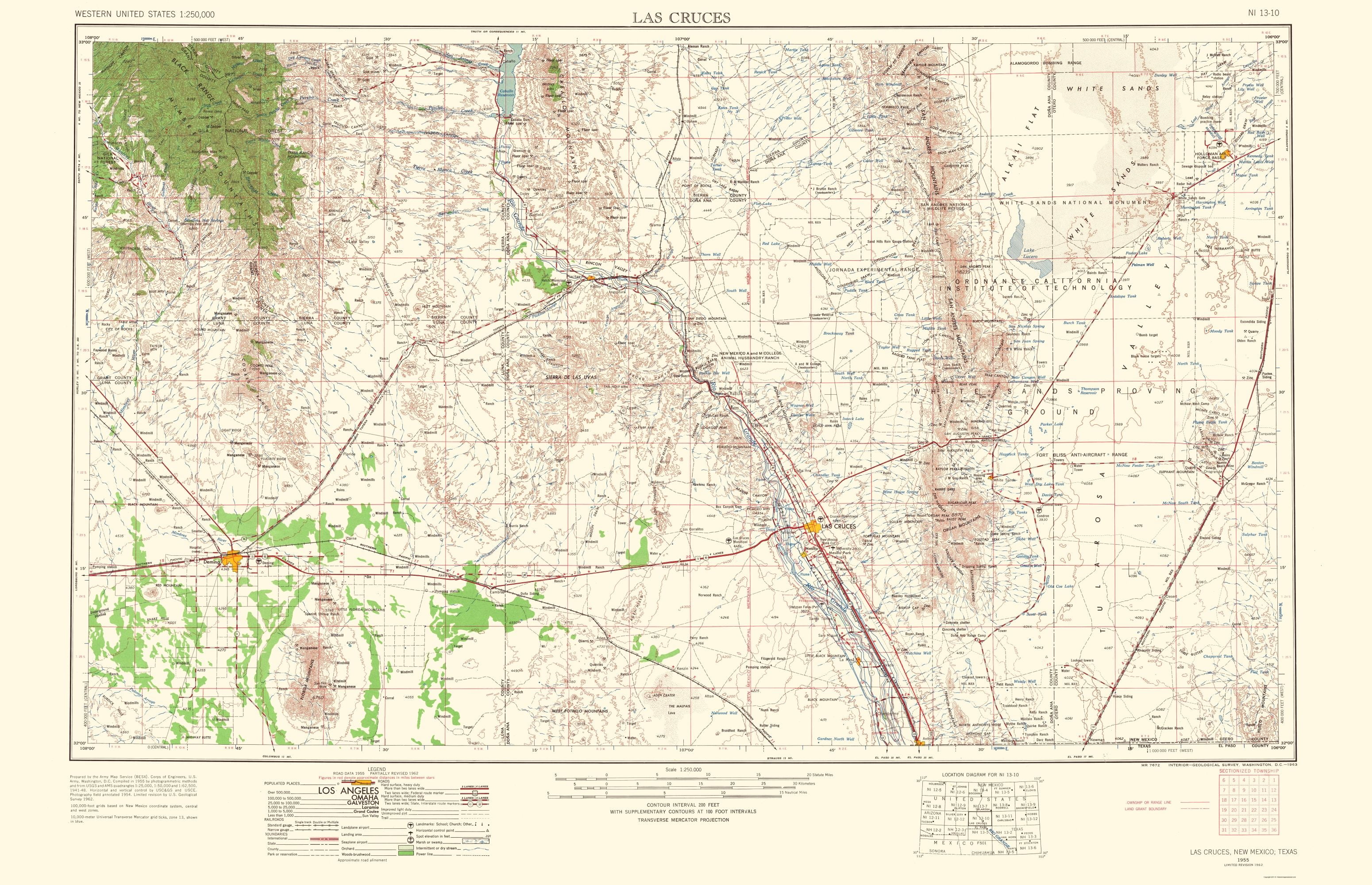 Las Cruces New Mexico Zip Code Map