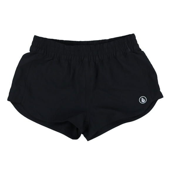 Volcom Women's Juniors Solid Swim Cover Up Shorts Black XS