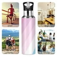 thumbnail image 7 of Yayeee 33oz Insulated Water Bottle Double Wall Stainless Steel with Flip Straw Lid, Pink Gradient, 7 of 7