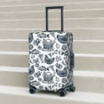 thumbnail image 5 of Uemuo Chicken And Fish Printed Washable Luggage Cover - Fashion Suitcase Protector Fits 18-32 Inch Luggage -Large, 5 of 9