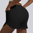 thumbnail image 4 of XPMWRP Women's 2-in-1 Running Shorts with Mesh Liner Quick Dry High Waist Athletic Workout Shorts Breathable Gym Shorts with Pockets Black XL, 4 of 9