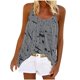 thumbnail image 2 of Puntoco Camisolas ajustadas para mujer, blusas casuales sin mangas con cuello redondo y estampado a la moda para mujer, 2 of 5