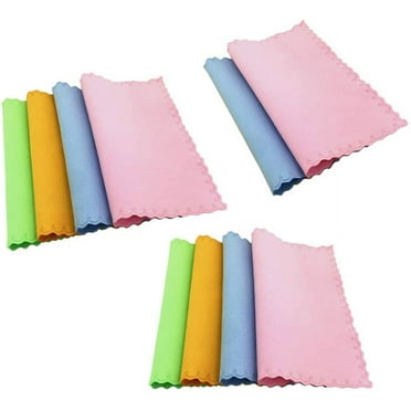10pcs Microfiber Cleaning Glasses Eyewear Cloth for Eyeglasses, Glasses, Smartphones and Cell Phones.