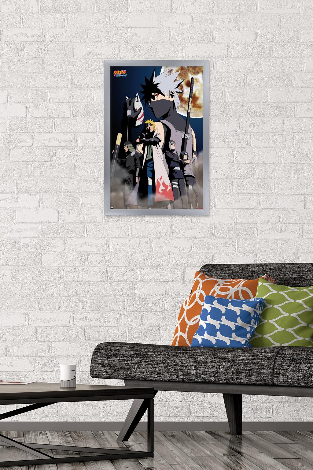 Naruto Shippuden - Kakashi Key Art Wall Poster, 14.725" x 22.375" Framed